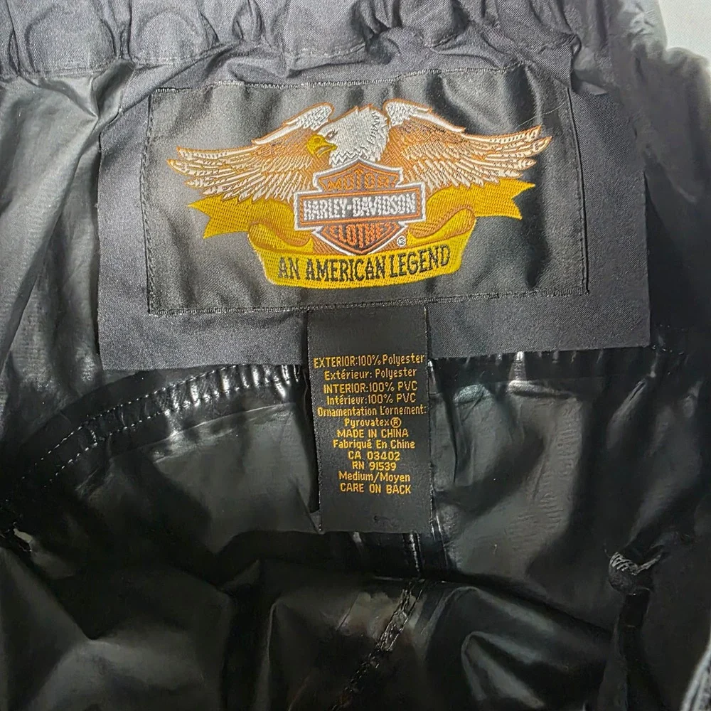 Harley Davidson Mens Motorcycle Riding Pants Black Water Resistant Medium Bootie